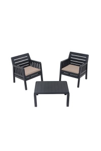 Set lounge gradina Masa Lara 1+1+S Takim - Anthracite - Img 2
