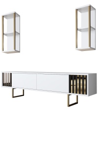 Set mobilier Gold Line - White, Gold - Img 7