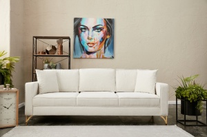 Canapea Berlin - Cream, Gold - Img 1