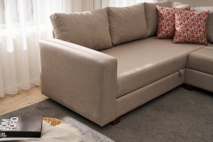 Canapea Extensibila Aly Left - Beige - Img 3