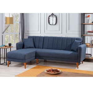 Canapea Extensibila Aqua Corner Left - Dark Blue - Img 1