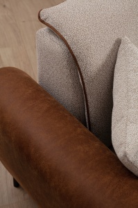 Canapea Extensibila Aren Right - Beige, Cinnamon - Img 5