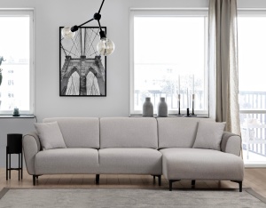Canapea Extensibila Aren Right - Grey - Img 2