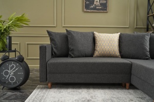 Canapea Extensibila Aydam Right - Anthracite - Img 3
