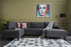 Canapea Extensibila Belen - Anthracite - Img 1