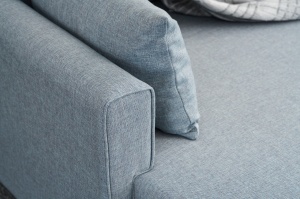 Canapea Extensibila Bella Soft Mini Köşe Left - Blue - Img 4