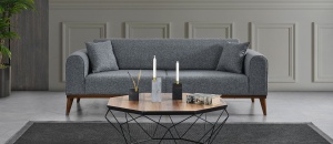 Canapea Extensibila Cofi 3 Locuri - Light Grey - Img 3