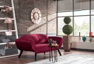 Canapea Extensibila Genzo - Maroon - Img 1