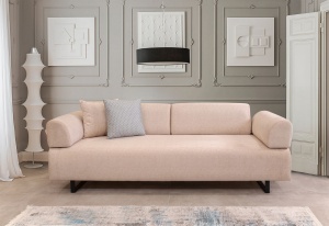 Canapea Extensibila Infinity with Side Masa - Beige - Img 1