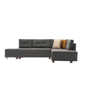 Canapea Extensibila Manama Corner Sofa Bed Right - Anthracite - Img 6