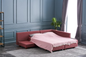 Canapea Extensibila Manama Corner Sofa Bed Right - Claret Red - Img 5
