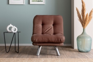 Canapea Extensibila Misa Small Solo - Light Brown - Img 2