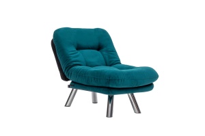 Canapea Extensibila Misa Small Solo - Petrol Green - Img 6