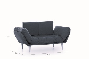 Canapea Extensibila Nina Daybed - Dark Red GR105 - Img 8