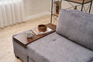 Canapea Extensibila Perenna Chenille - Grey - Img 3
