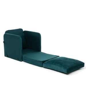 Canapea Extensibila Saga Single - Petrol Green - Img 6