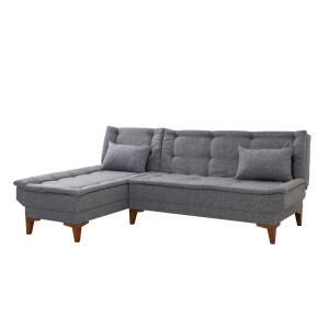 Canapea Extensibila Santo Left - Dark Grey - Img 3