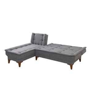Canapea Extensibila Santo Left - Dark Grey - Img 6