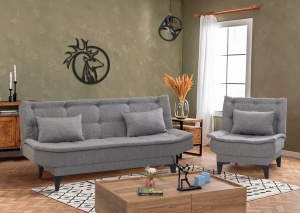 Canapea Extensibila Santo-S-1008 - Grey - Img 1