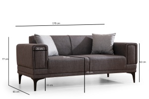 Canapea Horizon - Dark Grey - Img 7