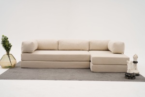 Canapea pe colț Comfort - Cream - Img 1