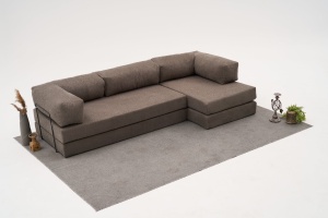 Canapea pe colț Comfort - Grey - Img 1