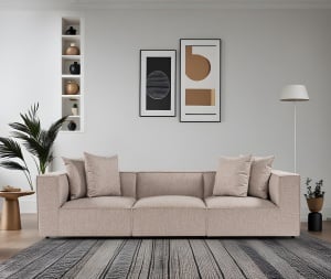Canapea Sora 3 - Sand Beige - Img 3
