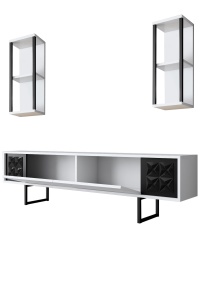 Comoda TV Black Line - White, Black - Img 8