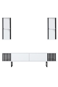 Comoda TV Chrome Line - White, Black - Img 7