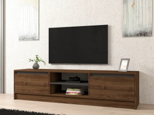 Comoda TV Olça - Walnut, Anthracite - Img 1