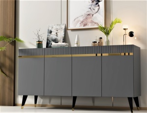 Consolă Defne - Anthracite, Gold - Img 2