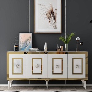 Consolă Karya - White, Gold - Img 1