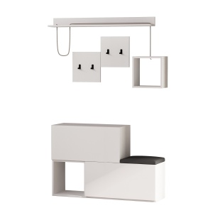 Dulap cu raft Holdon - White - Img 3