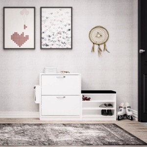 Dulap Pantofi Trend - White - Img 4