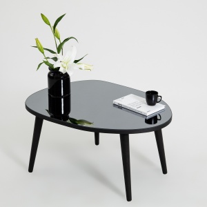 Masuta de cafea Gusto - Black, Fume - Img 2