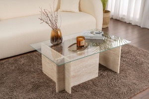 Masuta de cafea Vetrino - Travertine - Img 1