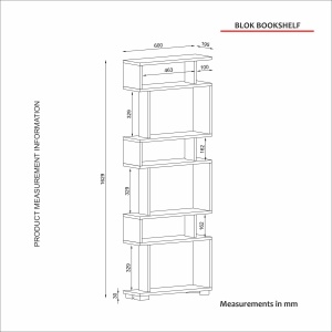 Raft Blok - White, Walnut - Img 8