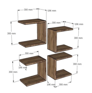 Raft perete Base - Sapphire Oak - Img 4