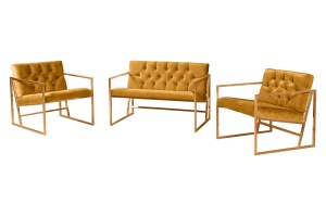 Set Canapea Oslo Gold - Mustard - Img 1