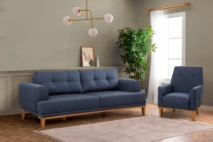 Set Canapea Vina Set - Dark Blue, Atlantic Pine - Img 1