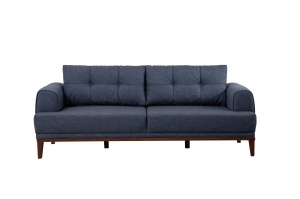 Set Canapea Vina Set - Dark Blue, Walnut - Img 7