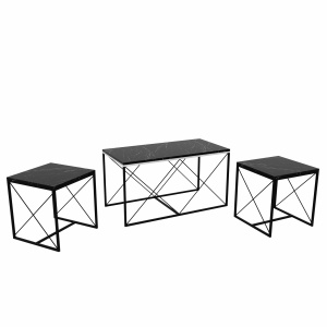 Set de masa pentru cafea Defne - Black Marble - Img 4