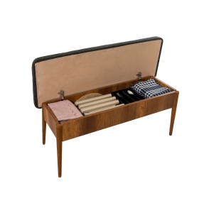 Set masa extensibila si scaune (4 piese) Vina 1053 - Anthracite, Walnut - Img 8