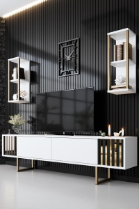Set mobilier Gold Line - White, Gold - Img 2