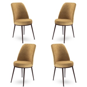 Set Scaune (4 Bucati) Dexa - Cappuccino, Brown - Img 1