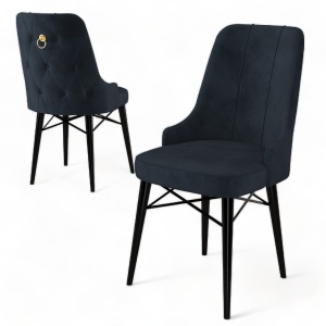 Set Scaune (6 Bucati) Pare - Anthracite, Black - Img 3