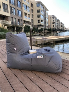 Bean Bag Daybed - Grey - Img 3