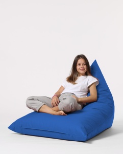 Bean Bag Pyramid Big Bed Pouf - Blue - Img 3