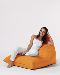 Bean Bag Pyramid Big Bed Pouf - Orange - Img 4