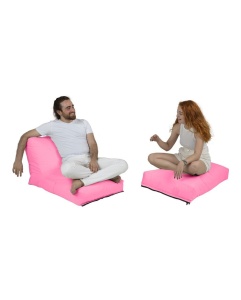 Bean Bag Siesta Sofa Bed Pouf - Pink - Img 1